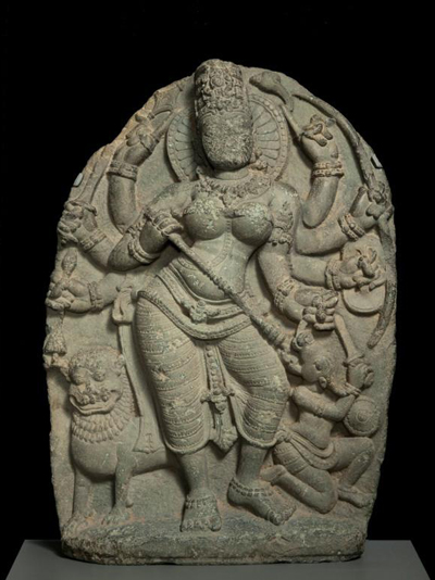 Durga-killing-buffalo-demon