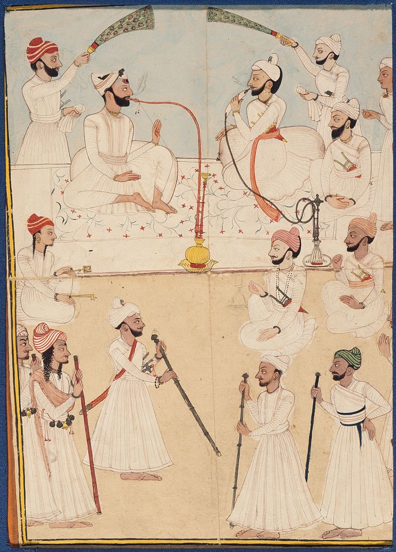 800px-Raja_Shamsher_Sen_of_Mandi_and_Raja_Ranjit_Suket_in_Darbar_LACMA_M.74.5.10